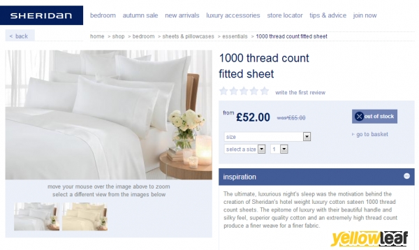 Sheridan Uk - Super King Bedding